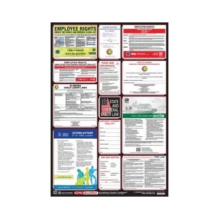 Accuform OSHA SAFETY POSTER COMBO STATE, PPG300NJ PPG300NJ